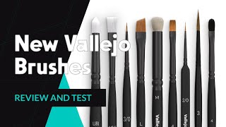 🇺🇸🇬🇧🇪🇸 New VALLEJO BRUSHES COLLECTION and TEST 🖌️ Nuevos Pinceles Vallejo  Test ✨ [upl. by Miett300]