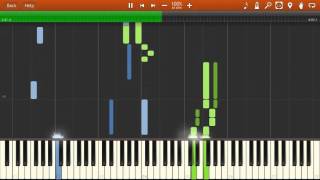 Alfonsina y el Mar Synthesia Piano Tutorial [upl. by Stretch912]