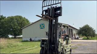 Drexel MR60SL 6000 Swing Mast Dual Tire Forklift Deutz air cooled diesel Low Hrs Runs Great [upl. by Arreit960]