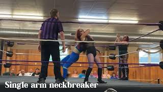 Allie Allbright Top 10 Wrestling moves [upl. by Aihseyk]