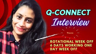 Qconnect company interview process for domestic voice process freshers  ms  tadivaka yamini [upl. by Savick]