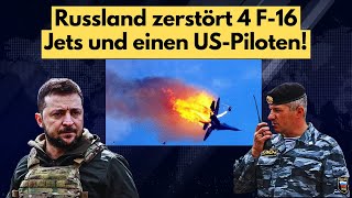 Russlands Luftabwehr in Aktion Vier F16 Jets und ein USPilot in der Ukraine eliminiert [upl. by Nika]