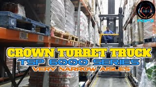 Crown Turret Trucks  TSP 6000 Series SwingReach  Very Narrow Aisle Forklifts [upl. by Snyder]