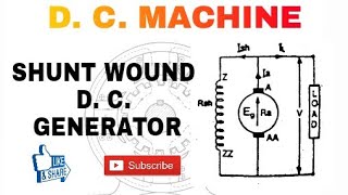 5 SHUNT WOUND D C GENERATOR AND THEIR IMPORTANT RELATIONSHIPS FOR NUMERICAL [upl. by Oirramaj]