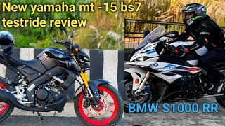 2024 new yamaha mt15 bs 7 testride review [upl. by Atilrep]