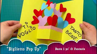 Biglietto Pop Up divertente biglietto facile da creare con i bambini e ideale per ogni occasione [upl. by Zaragoza]