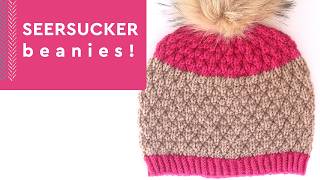 Seersucker Hat Knitting Pattern 💖 Easy Knits and Purls [upl. by Addi]