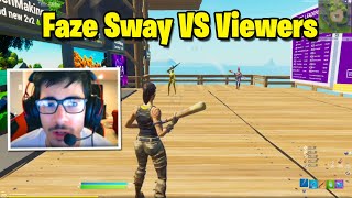 FaZe Sway VS Insane Viewers 1v2 Realistic PvP [upl. by Anomar]