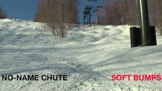 Bromley Mountain Vermont  No Name Chute Soft Bumps [upl. by Fifi419]