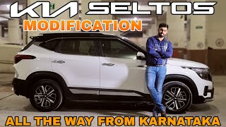 KIA SELTOS BASE MODEL MODIFIED TO TOP MODEL ALL THE WAY FROM KARNATKA TO SAI AUTO 📞98201 87037 [upl. by Ahsiekram900]