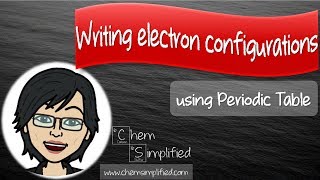 How To write electron configuration using periodic table  Dr K [upl. by Tremayne]