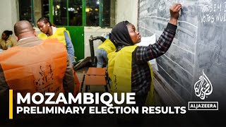 Mozambique elections Preliminary results point to ruling party victory [upl. by Yrneh597]