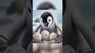 🐰Cute rabbit rescued the poor little penguin rabbit cat kitten funny ai [upl. by Nothsa]