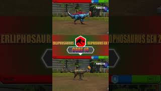 ERLIPHOSAURUS VS DILOPHOSAURUS GEN 2  JURASSIC WORLD THE GAME [upl. by Lennod]