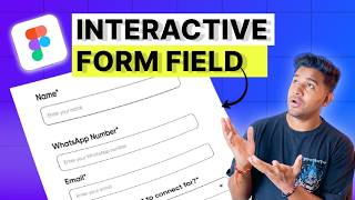 How to Design an Interactive Input Field in Figma  Learn Figma in Hindi Easy UIUX Tutorial [upl. by Favin629]