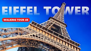 PARIS Walking Tour 4k  FROM TROCADERO TO THE EIFFEL TOWER [upl. by Curcio]