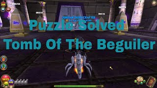 Wizard101 Tomb Of The Beguiler Puzzle Solved Well Of Spirits Krokotopia [upl. by Grimona86]