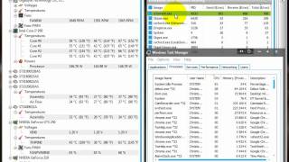 Resource monitoring setup show temperature internet in and out CPU usage [upl. by Ansev255]