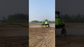 SHERGILL FARM LEDA KHAS  spray Machine like a tractor 🚀 punjabi airlesssprayer douharvesting [upl. by Rodd]