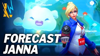 Forecast Janna Wild Rift Skin Spotlight [upl. by Hamilah]