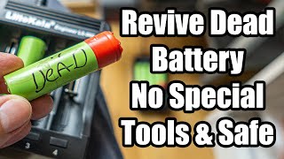 Revive a Dead 18650 Works For All Types Of Li ion Battery Cells [upl. by Attener]