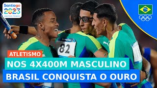 JOGOS PANAMERICANOS l NOS 4X400M BRASIL TEM PÓDIO DE OURO [upl. by Tail]