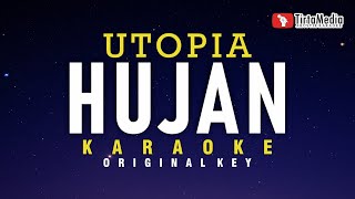 Hujan  Utopia Karaoke [upl. by Yatnuahc]