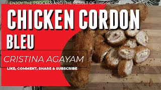 Chicken Cordon Bleu chicken giniling [upl. by Ardenia]