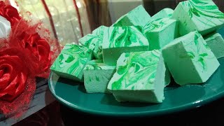 Marshmallow😋  Homemade Marshmallow Recipe  Without Corn syrupTodaysRecipeMarshmallowEasySweet [upl. by Croteau]