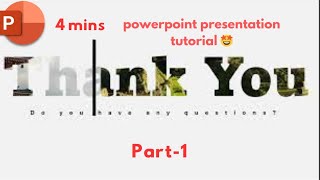 How to say animated 😜Thank you🤩 in Powerpoint tutorial  powerpoint [upl. by Annaehr]