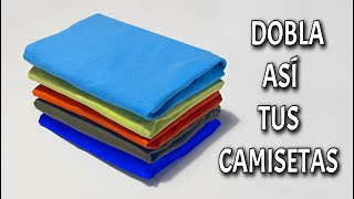 Como doblar CAMISETA método bolsillo [upl. by Ylaek]