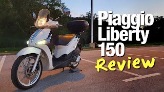 Piaggio Liberty 150cc Scooter Review [upl. by Ynos]