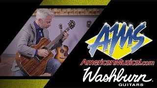 Washburn Comfort Series G55CE Demo  American Musical Supply [upl. by Nev]