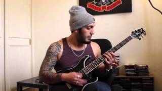 How to play ‘Psychosocial’ by Slipknot Guitar Solo Lesson wtabs [upl. by Ecnav]