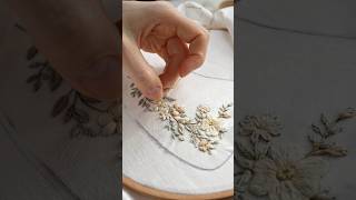 Asmr embroidery ✨🧵 embroidery handmade [upl. by Joycelin]