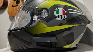 How To Install Cardo Packtalk on AGV K6 S Helmet [upl. by Oiziruam]