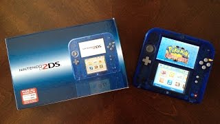 Nintendo Transparent Blue 2DS Unboxing [upl. by Casady]