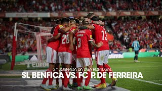 ResumoHighlights SL Benfica 32 FC Paços de Ferreira [upl. by Truc909]