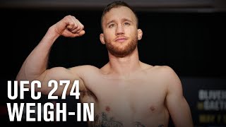 UFC 274 Oliveira vs Gaethje Weighin [upl. by Maxine]