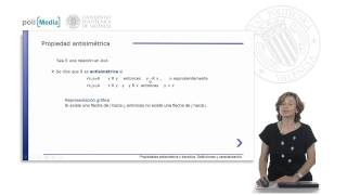 Propiedades antisimétrica y transitiva de relaciones binarias Definiciones y caracter  1523  UPV [upl. by Mata]