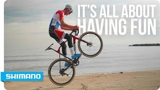 Its all about having fun  Mathieu van der Poel  SHIMANO [upl. by Tonina]