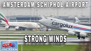 HEAVY RAIN LIVE  Amsterdam Schiphol Airport [upl. by Ile]