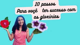 10 DICAS para ter GLOXINIAS lindas e com FLORES [upl. by Ettezzil]