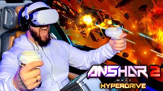 INTENSE VR SPACE COMBAT Anshar 2 Wars HYPERDRIVE  Oculus Quest 2 [upl. by Ayyidas]