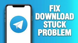 Telegram App Download Stuck Problem  How To Fix  Quick Solution [upl. by Anedal964]