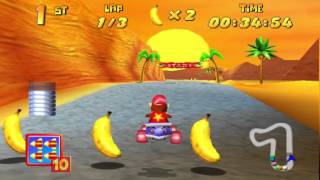 Diddy Kong Racing Fossil Canyon Silver Coin Challenge 1080 HD [upl. by Hpejsoj]