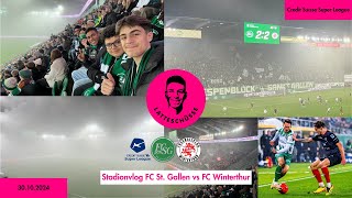 Am FCSG wird id Nebelsuppe gspuckt🤷🏾‍♂️  StadionVlog FCSG 🆚 FC Winti mit de Community😍🔥 [upl. by Yrotciv306]