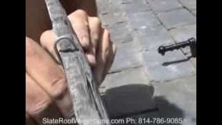 Using Large Slate Hooks to Replace Heavy Slates [upl. by Helman]