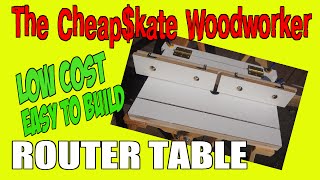 How to Build a DIY HomeMade Router Table [upl. by Olotrab]