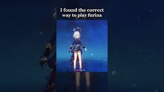 Yesh you guys dont know how to play furina 🗿  Genshin impact [upl. by Illah69]